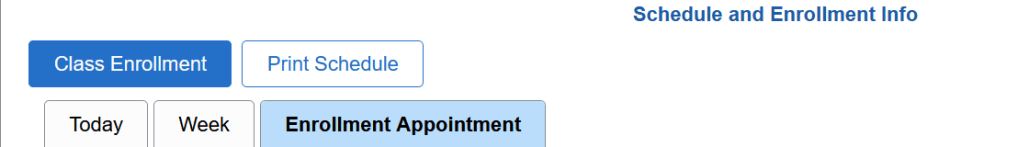 Image of the class enrollment button.